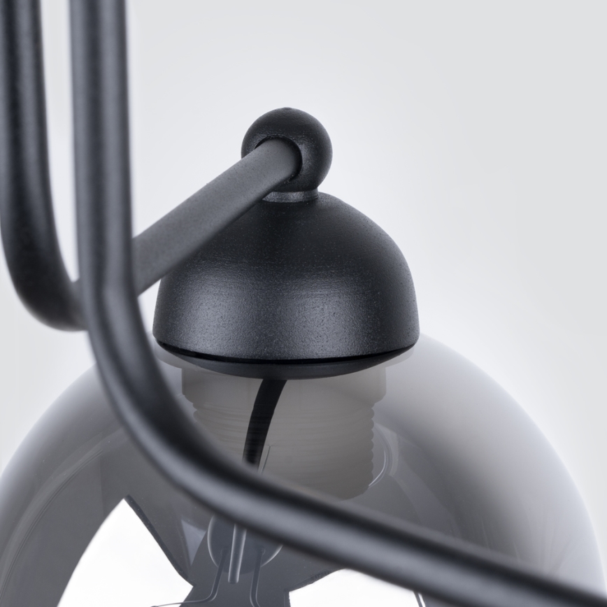 Loftlampe på stang FILLAN 3xE27/60W/230V sort