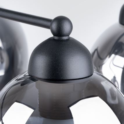 Loftlampe på stang FILLAN 5xE27/60W/230V sort