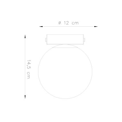 Loftlampe YOLI 1xG9/12W/230V hvid