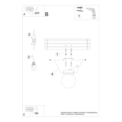 Loftlampe YOLI 1xG9/12W/230V hvid