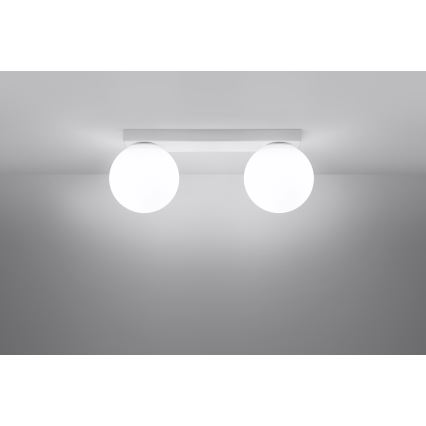 Loftlampe YOLI 2xG9/12W/230V hvid