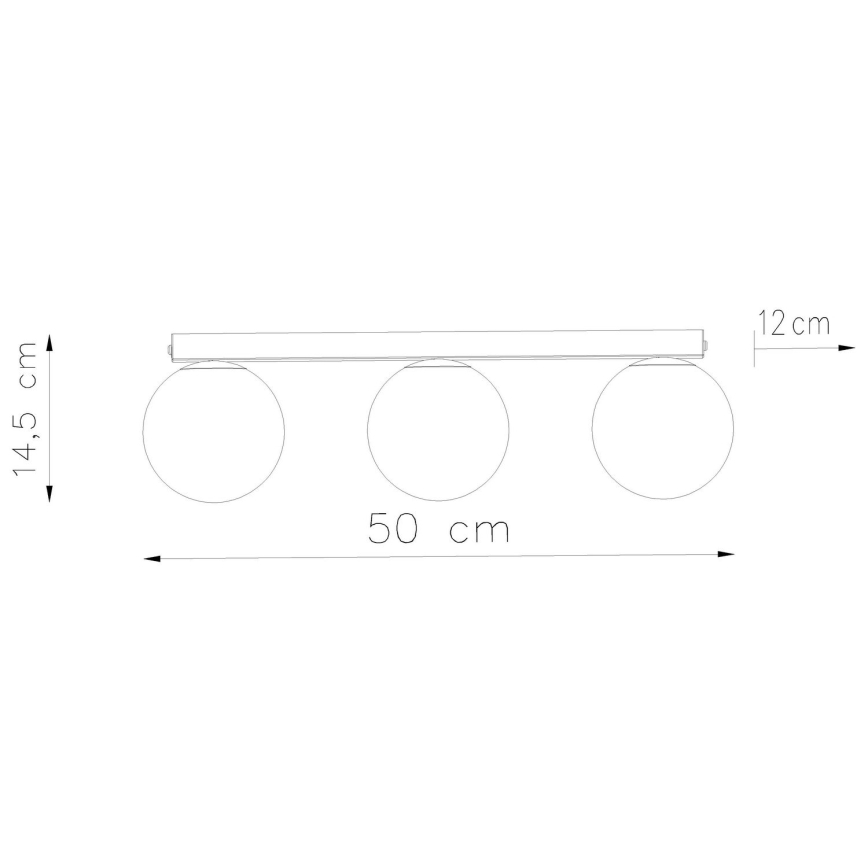 Loftlampe YOLI 3xG9/12W/230V hvid