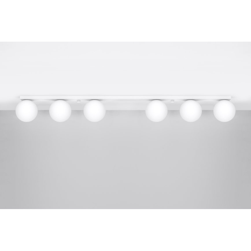 Loftlampe YOLI 6xG9/12W/230V hvid