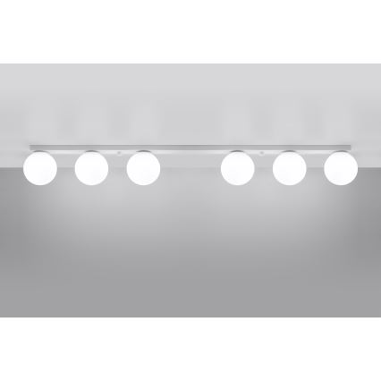 Loftlampe YOLI 6xG9/12W/230V hvid