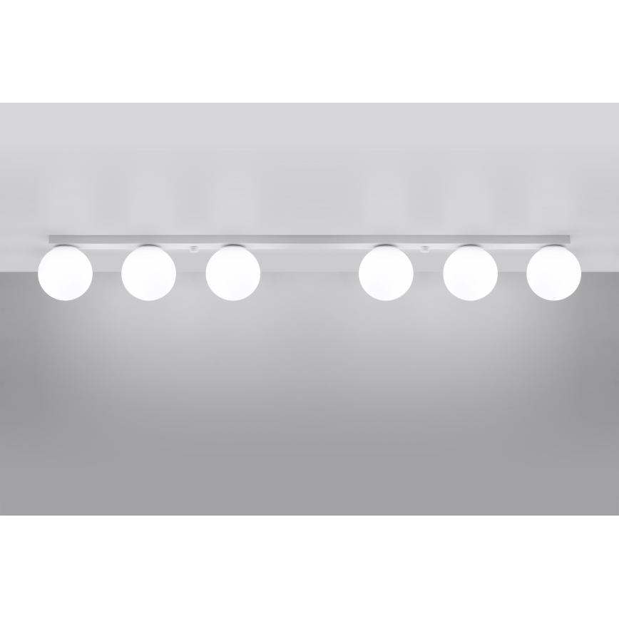 Loftlampe YOLI 6xG9/12W/230V hvid