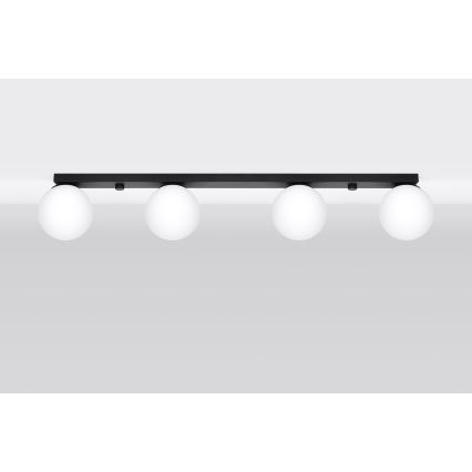 Loftlampe YOLI 4xG9/12W/230V sort