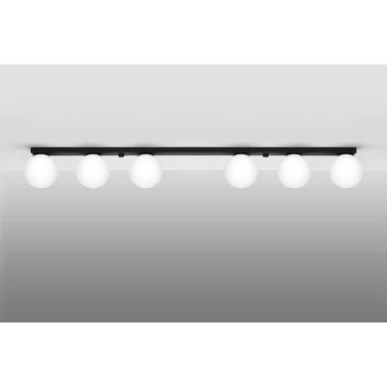 Loftlampe YOLI 6xG9/12W/230V sort