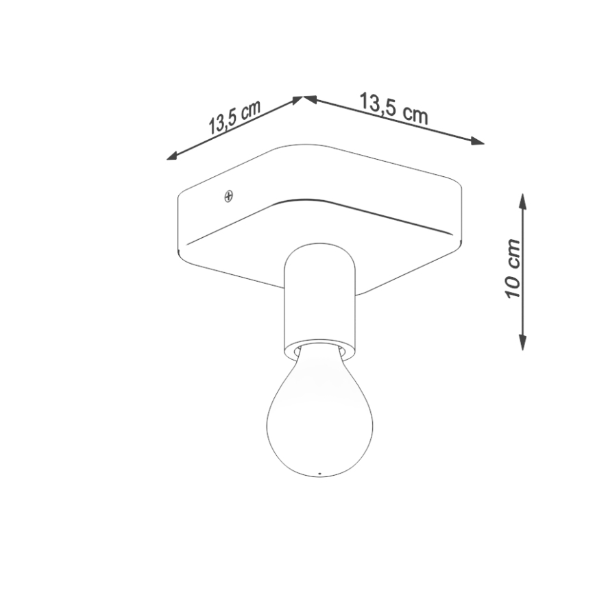 Spotlampe TAVO 1xE27/15W/230V beton