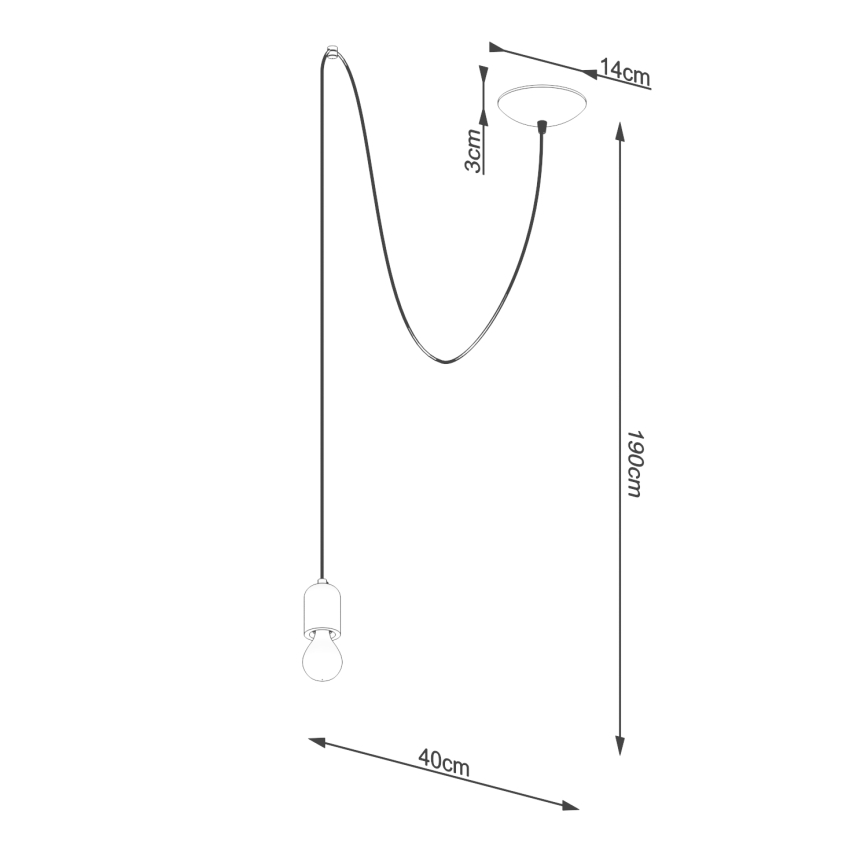 Pendel NESO 1xE27/15W/230V edderkop beton