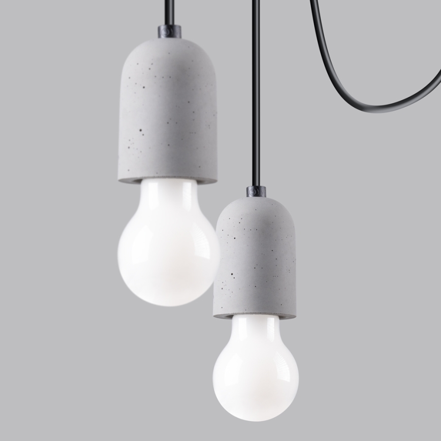 Pendel NESO 5xE27/15W/230V edderkop beton