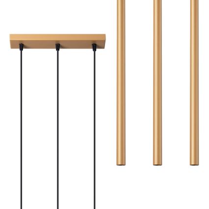 Pendel PASTELO 3xG9/8W/230V guldfarvet
