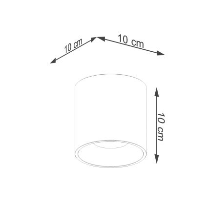 Spotlampe ORBIS 1xGU10/10W/230V guldfarvet