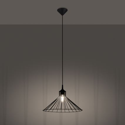 Pendel EDA 1xE27/15W/230V sort