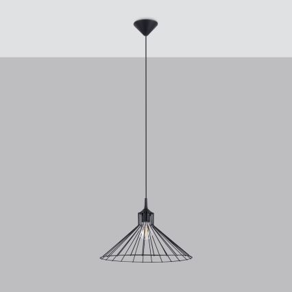 Pendel EDA 1xE27/15W/230V sort