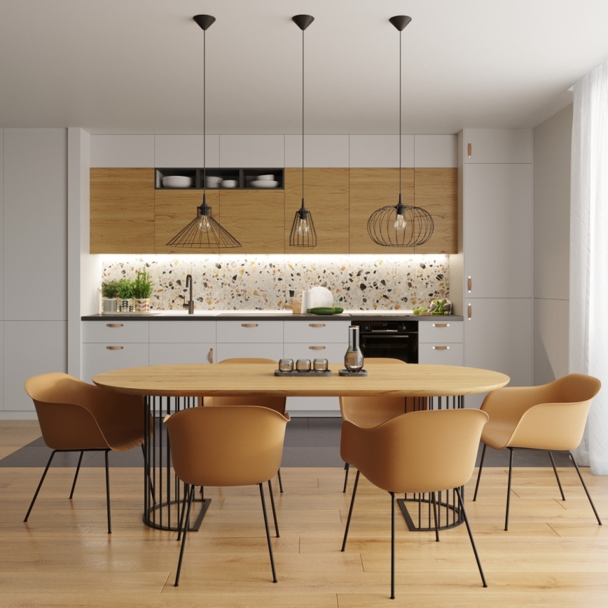 Pendel EDA 1xE27/15W/230V sort