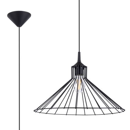Pendel EDA 1xE27/15W/230V sort