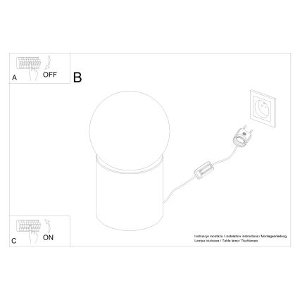 Bordlampe BOOMO 1xG9/8W/230V bøg