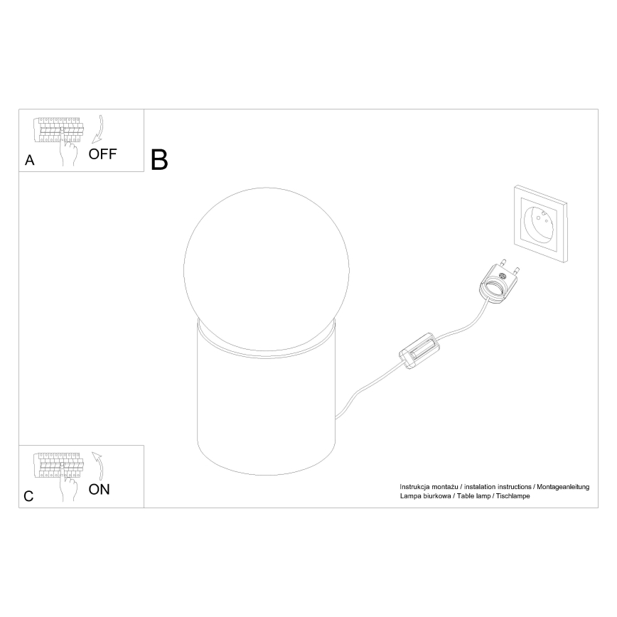 Bordlampe BOOMO 1xG9/8W/230V bøg
