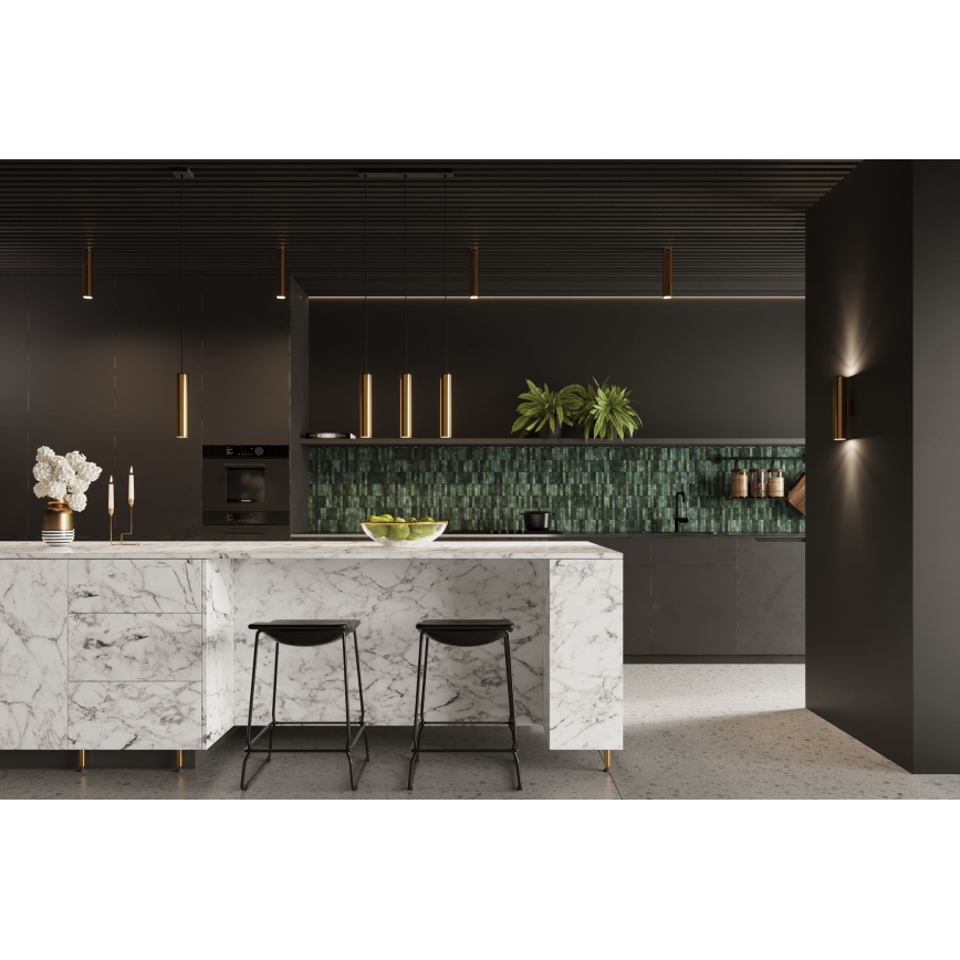 Spotlampe LAGOS 1xGU10/10W/230V 30 cm guldfarvet