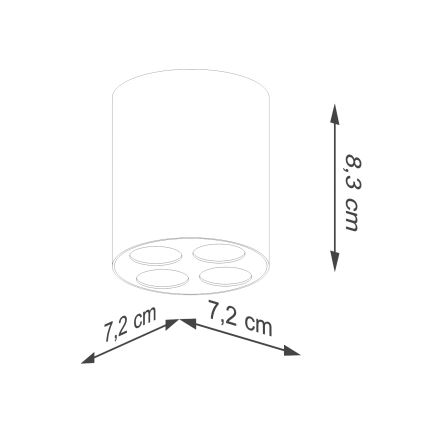 LED spotlampe ZOE LED/9W/230V hvid