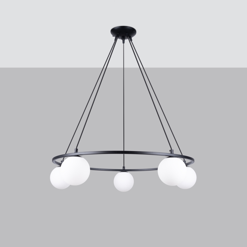 Pendel YOLI 5xG9/8W/230V sort