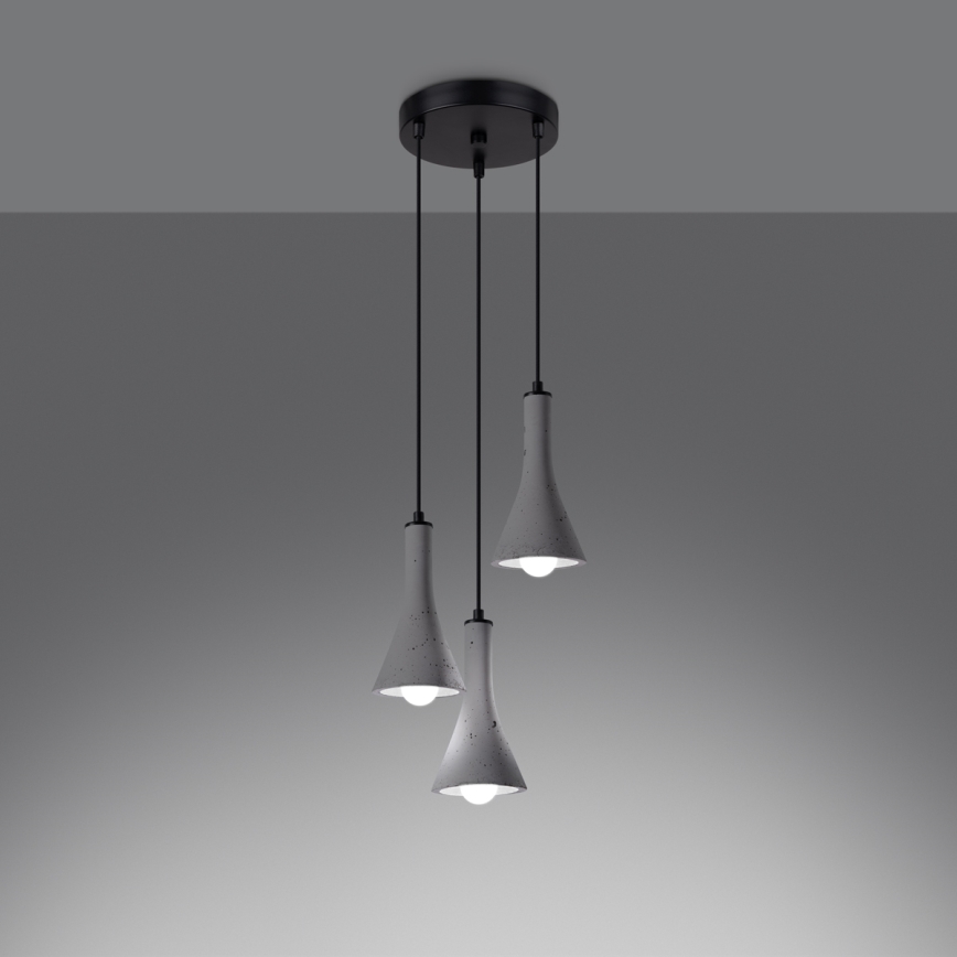 Pendel REA 3xE14/12W/230V beton
