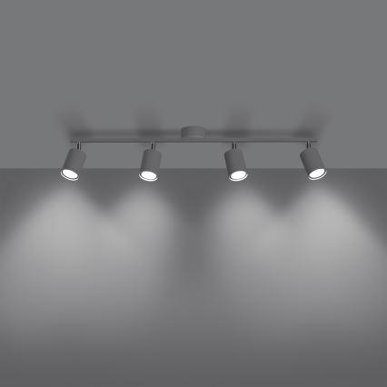 Spotlampe LEMMI 4xGU10/10W/230V hvid