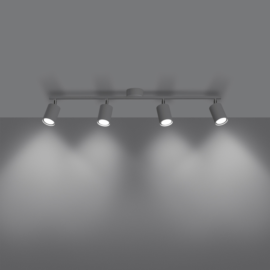 Spotlampe LEMMI 4xGU10/10W/230V hvid