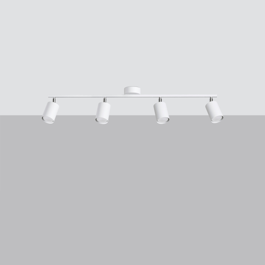Spotlampe LEMMI 4xGU10/10W/230V hvid