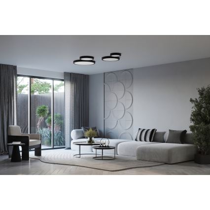 LED-loftlampe ONYX LED/32W/230V, Ø 40 cm, sort