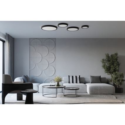 LED-loftlampe ONYX LED/32W/230V, Ø 40 cm, sort