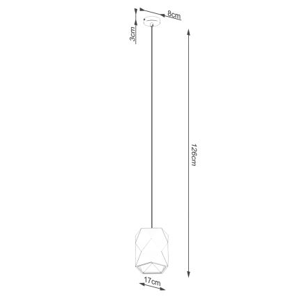 Pendel GOBI 1xE27/15W/230V keramik
