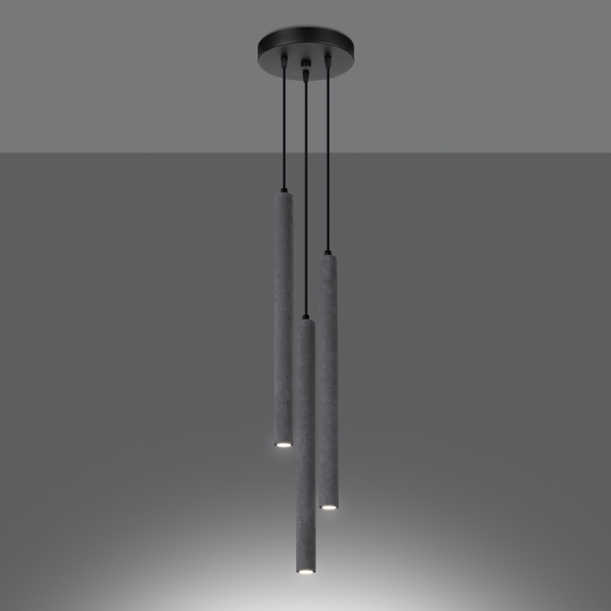Pendel PASTELO 3xG9/8W/230V beton