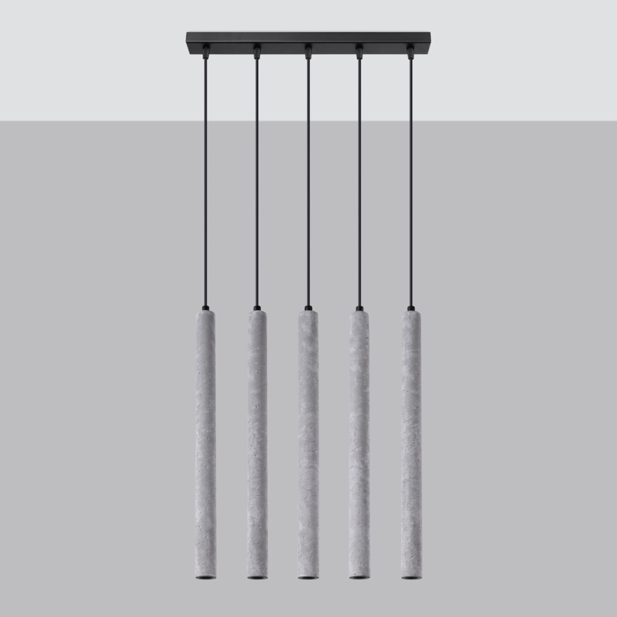 Pendel PASTELO 5xG9/8W/230V beton