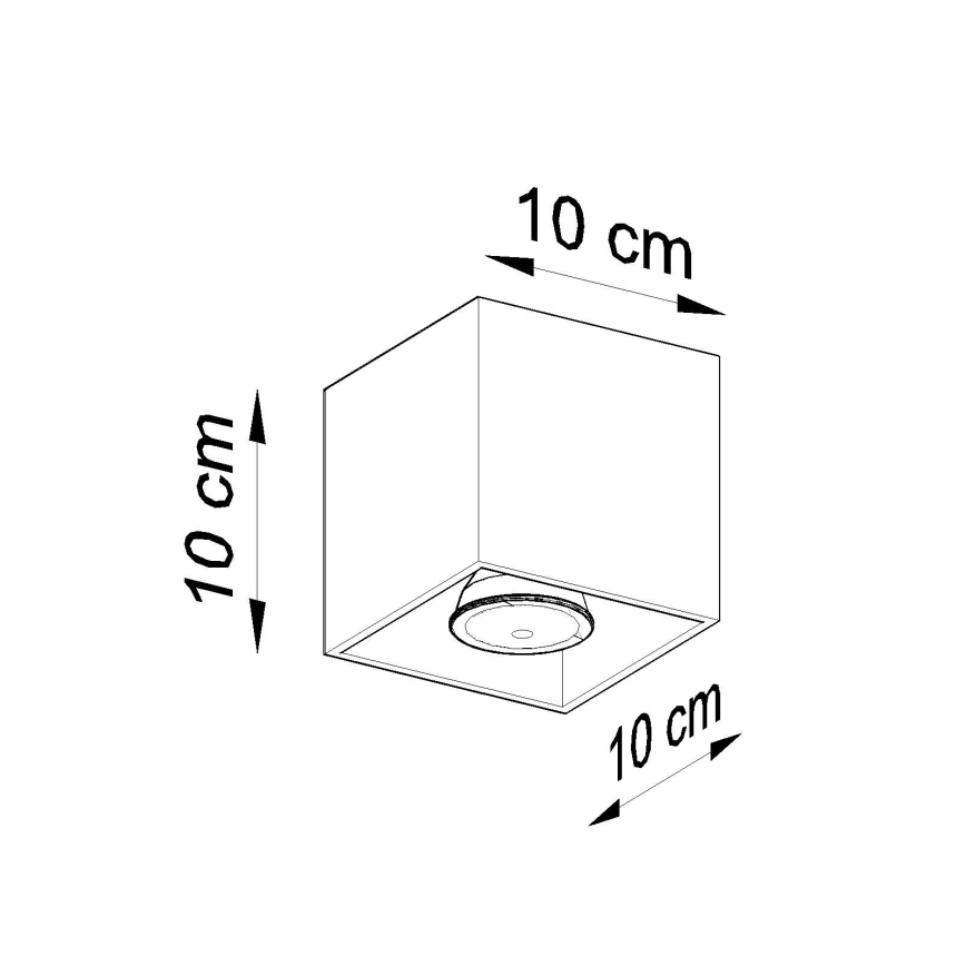 Spotlampe HATI 1xGU10/10W/230V grå