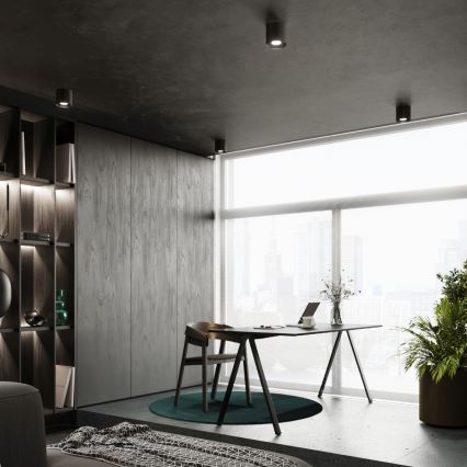 Spotlampe MIKA 1xGU10/10W/230V sort