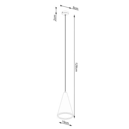 Pendel LOGE 1xE27/15W/230V beton