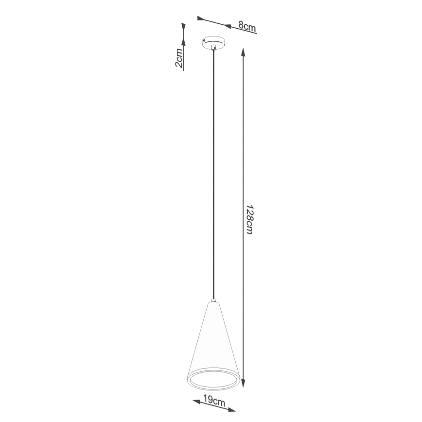 Pendel LOGE 1xE27/15W/230V beton