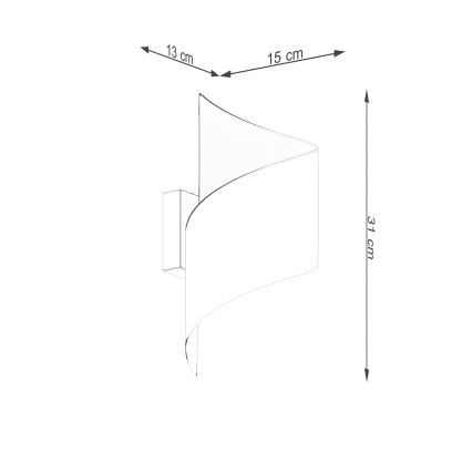 Væglampe TALASSA 1xG9/8W/230V hvid