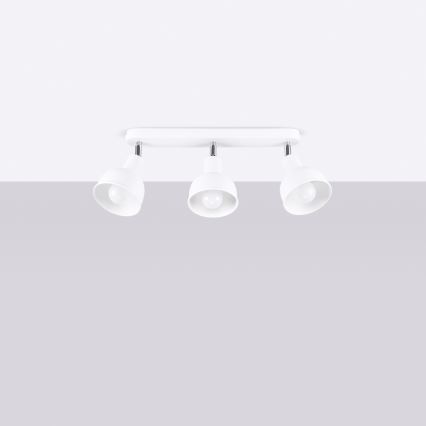 Spotlampe ELBA 3xE27/15W/230V hvid
