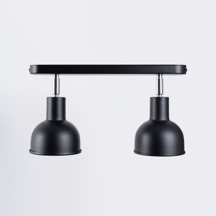Spotlampe ELBA 2xE27/15W/230V sort