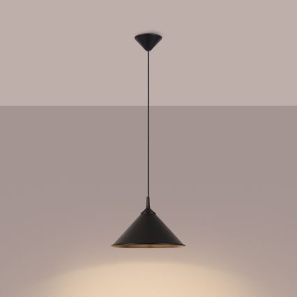 Pendel ZUMA 1xE27/15W/230V diameter 30 cm sort