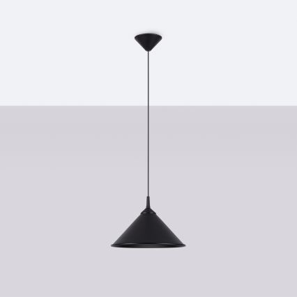 Pendel ZUMA 1xE27/15W/230V diameter 30 cm sort
