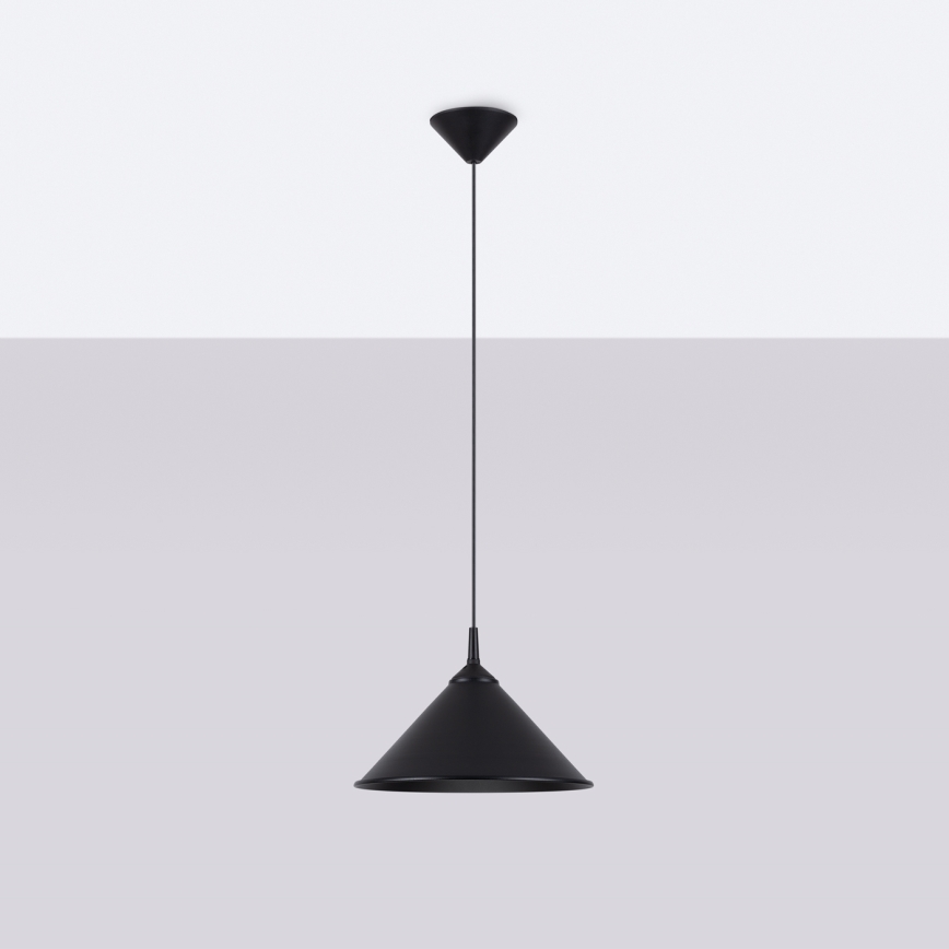 Pendel ZUMA 1xE27/15W/230V diameter 30 cm sort