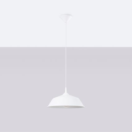 Pendel FRIKA 1xE27/15W/230V diameter 34 cm hvid