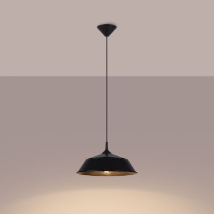 Pendel FRIKA 1xE27/15W/230V diameter 34 cm sort