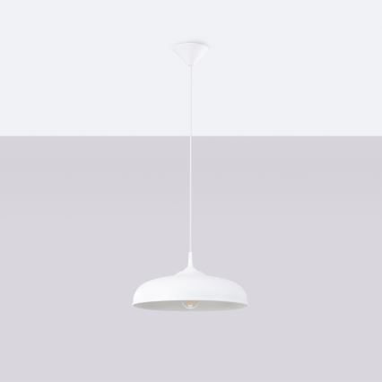 Pendel GINA 1xE27/15W/230V diameter 38 cm hvid