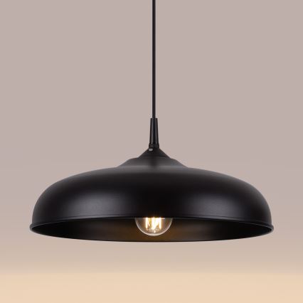 Pendel GINA 1xE27/15W/230V diameter 38 cm sort