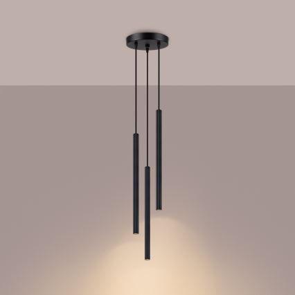 Pendel ARCHE 3xG9/8W/230V sort