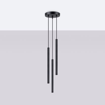 Pendel ARCHE 3xG9/8W/230V sort